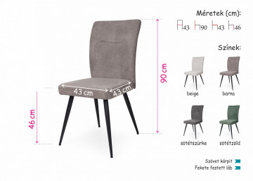 Leona szék szürke