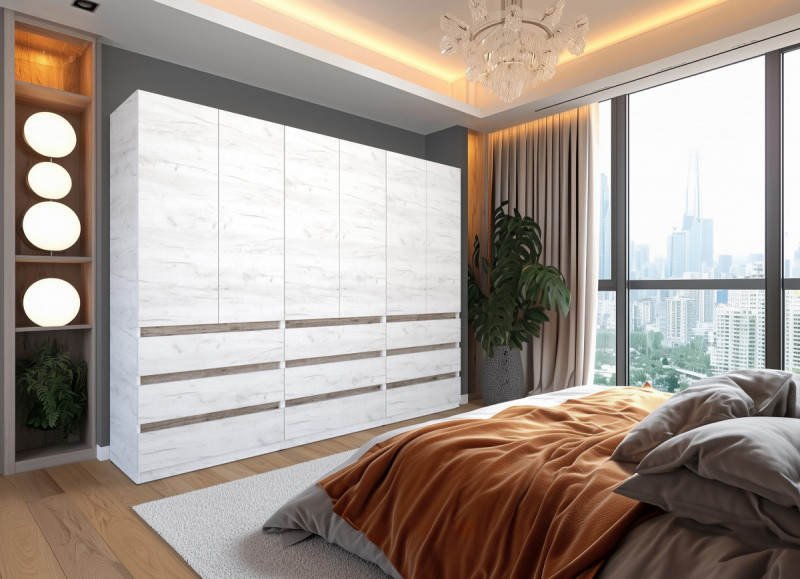 BS-270 gardrób 9 fiókkal